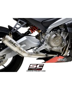 SC-Project Full Exhaust System 2-1, Titanium, with CR-T Muffler 2021-2023 Aprilia RS660 