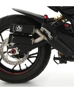 Arrow Rebel Dual Exhaust, Black 2019-2020 Ducati Multistrada 950