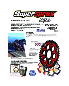 Supersprox Edge 525 (OEM) Chain & Sprocket Kit 2018-2020 Ducati Panigale V4